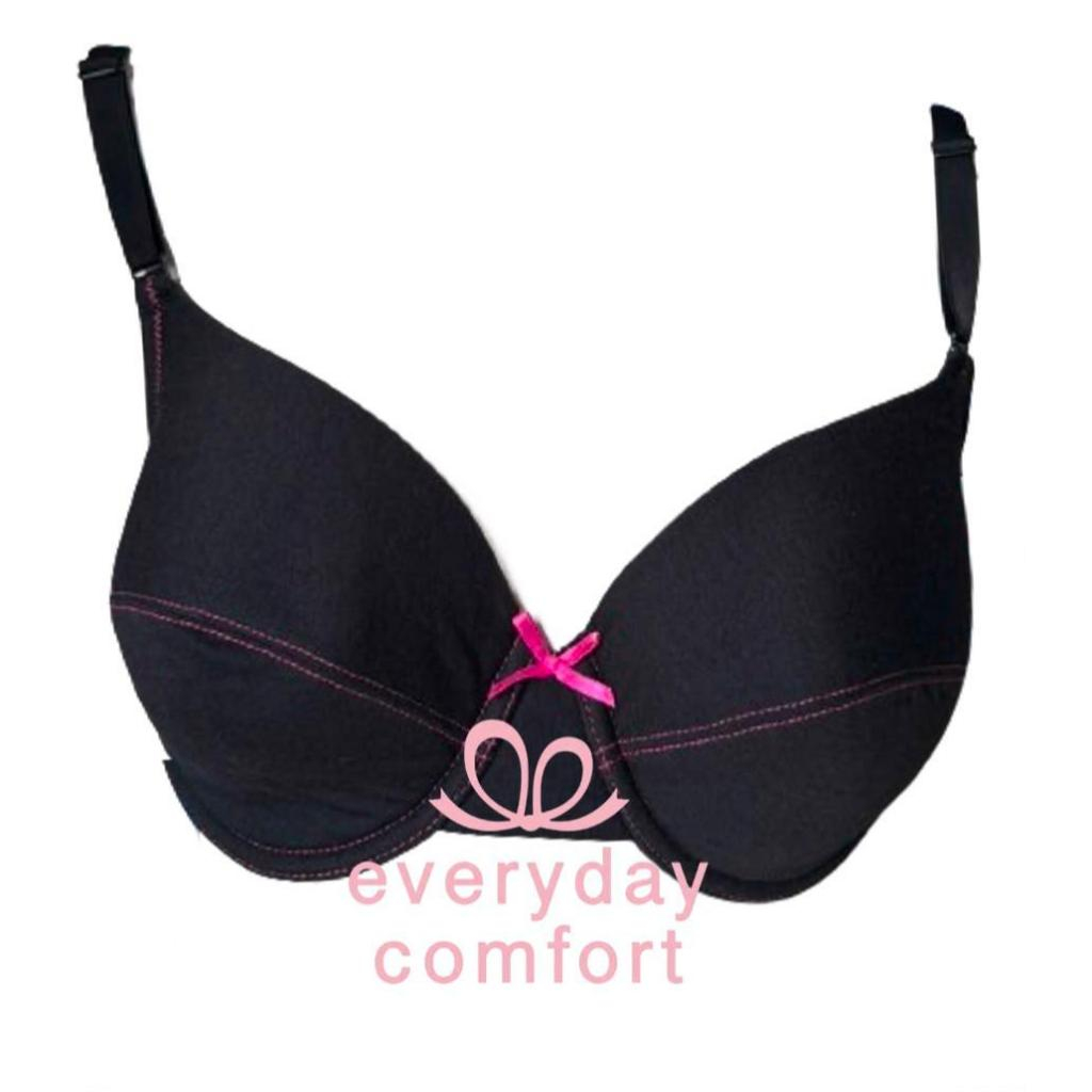 MARGO UNDERWIRE 3/4 QUARTER CUP BRA (สีดํา)