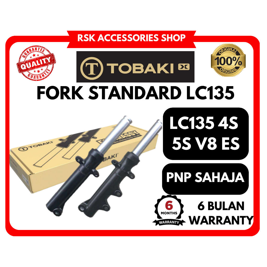 TOBAKI YAMAHA LC135 V1 LC135 55C 5S 5 ความเร็ว 55D 4 ความเร็ว V2 V3 V4 V5 V6 V7 V8 FI LC 135 DEMAK E