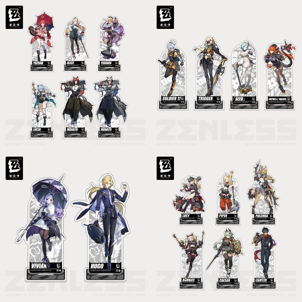 Zenless Zone Zero ขาตั้งอะคริลิค Vol. 1 - Miyabi Spook Shack Hugo Vivian Orphie HSOS6 ZZZ ซีรีส์ แผ่