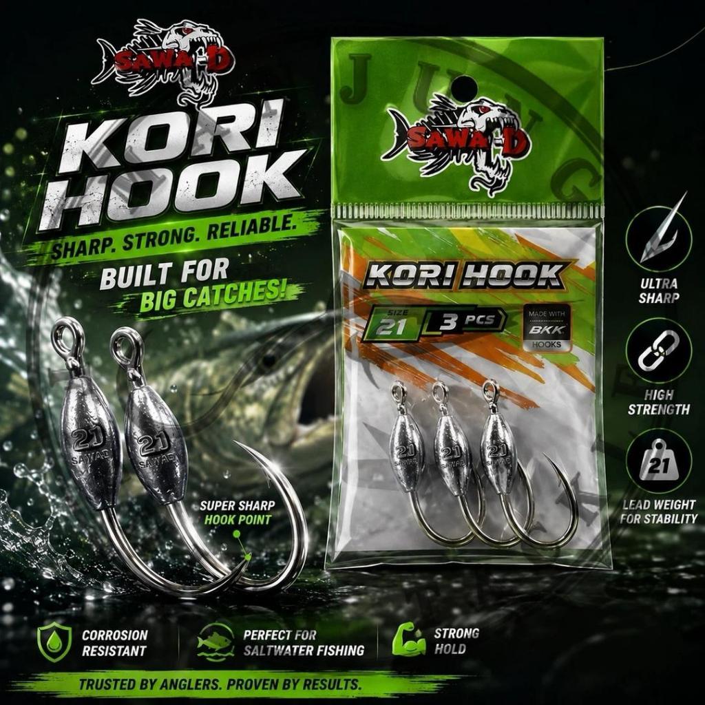 SAWA-D KORI FISHING HOOK SINKER SOI BKK HOOK