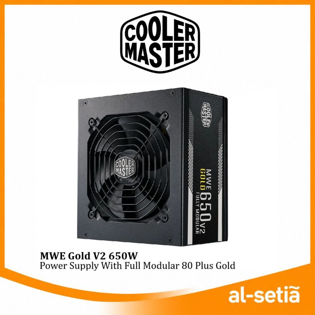 COOLER MASTER MWE GOLD V2 650W POWER SUPPLY 80 PLUS GOLD - 120MM HDB FAN FULL MODULAR CABLING - PSU