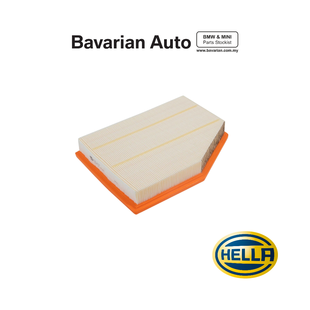 HELLA องค์ประกอบกรองอากาศ เครื่องยนต์ BMW M54/N52/N52N/N53/S54 13717521033