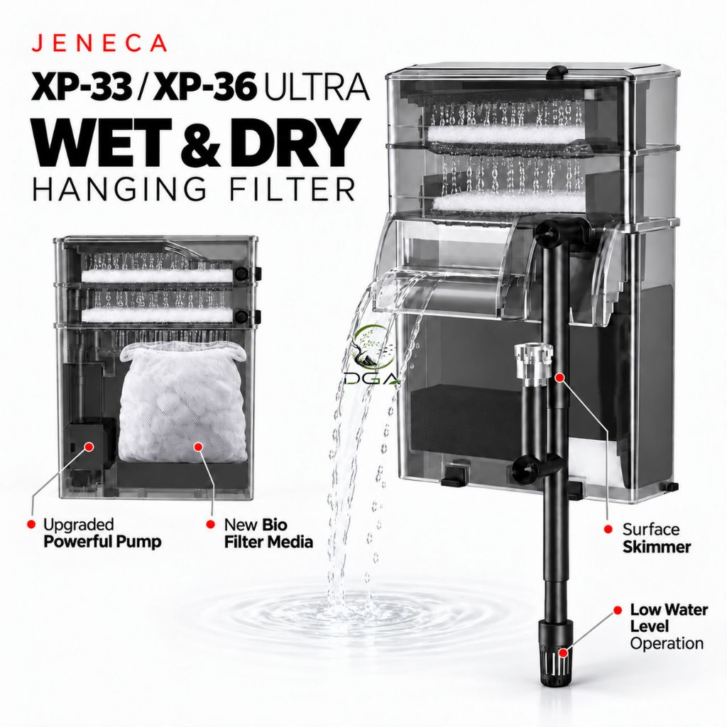 JENECA XP-33 ULTRA/XP-36 ULTRA Wet & Dry Hanging Filter (Jinlijia Dry Wet Separation Hanging Waterf 