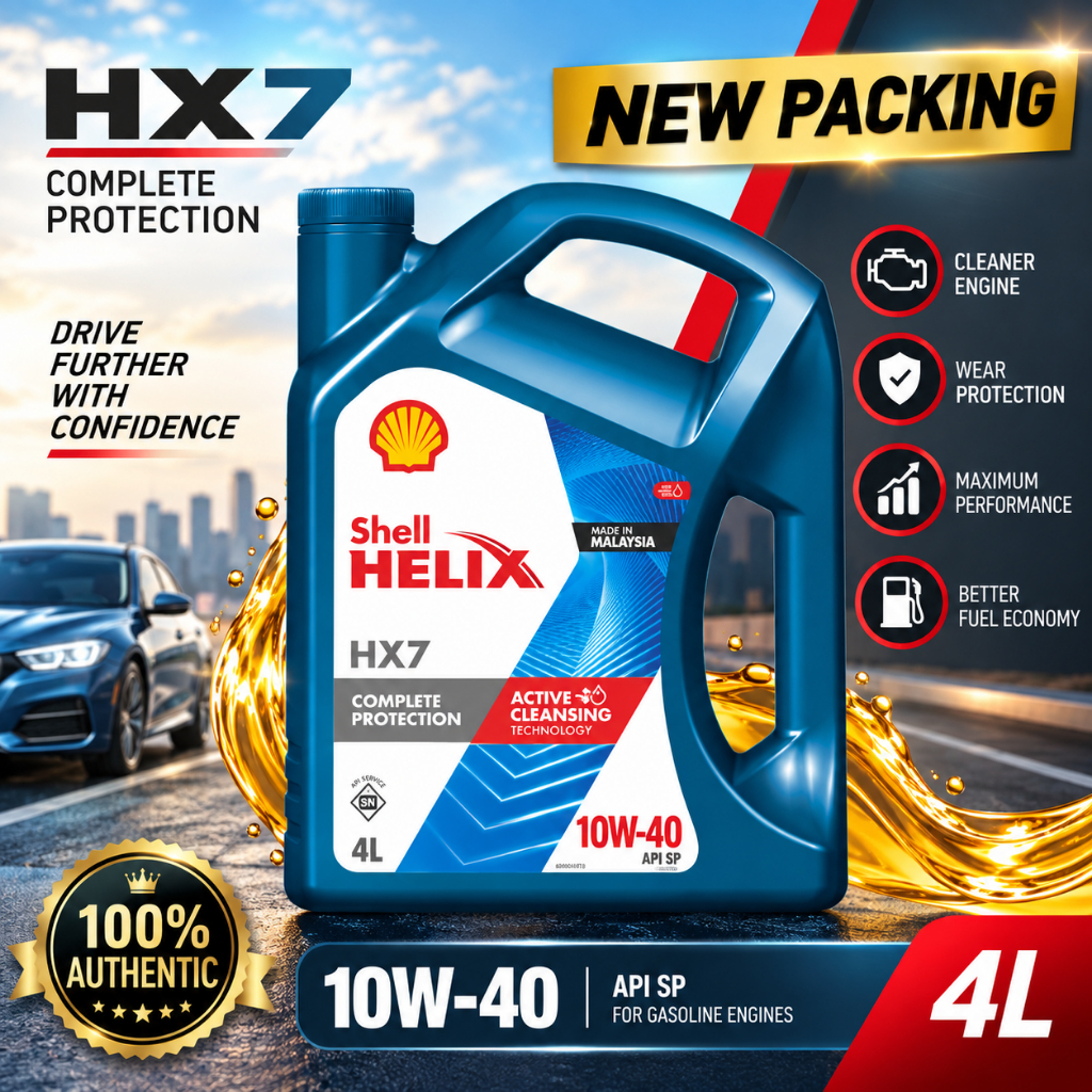 600049916 Shell Hilix HX7 10W40 SEMI SYNTHETIC