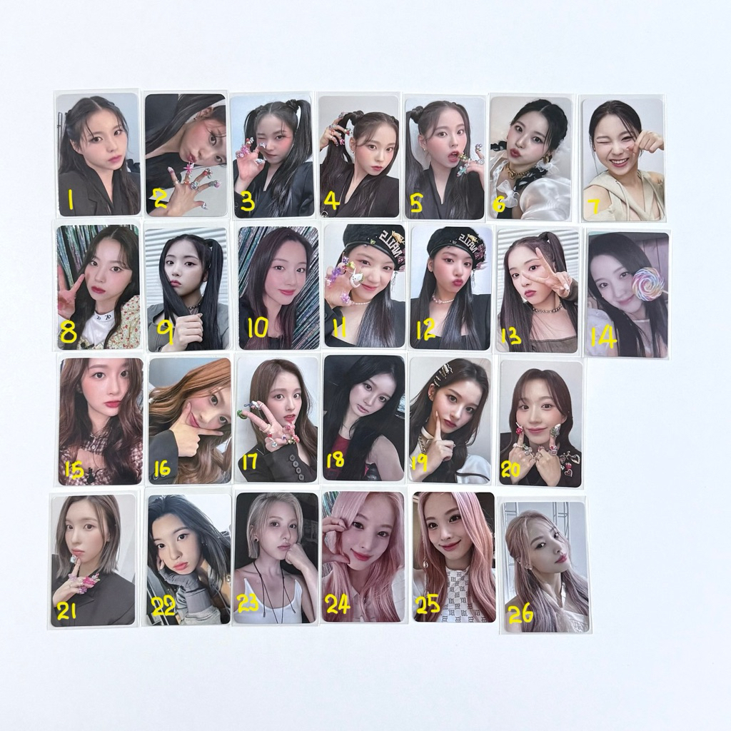 Nmixx Jiwoo Kyujin Sullyoon Jinni Bae แฮวอน Pob Photocard