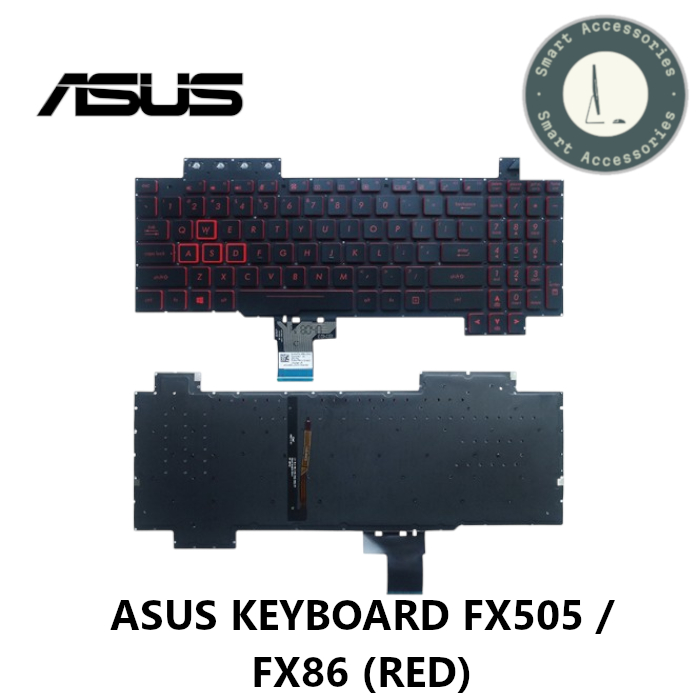 ASUS FX505 คีย์บอร์ดแล็ปท็อปสีแดงสําหรับ TUF GAMING F15 FA505D FX705 FX705G FX705A FX705 FX705GE FX7