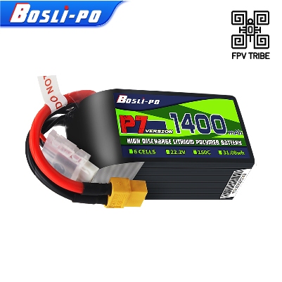 Boolo P7 รุ่น 1400mAh 150C 6S FPV Lipo แบตเตอรี่สําหรับ Drone Racing Freestyle