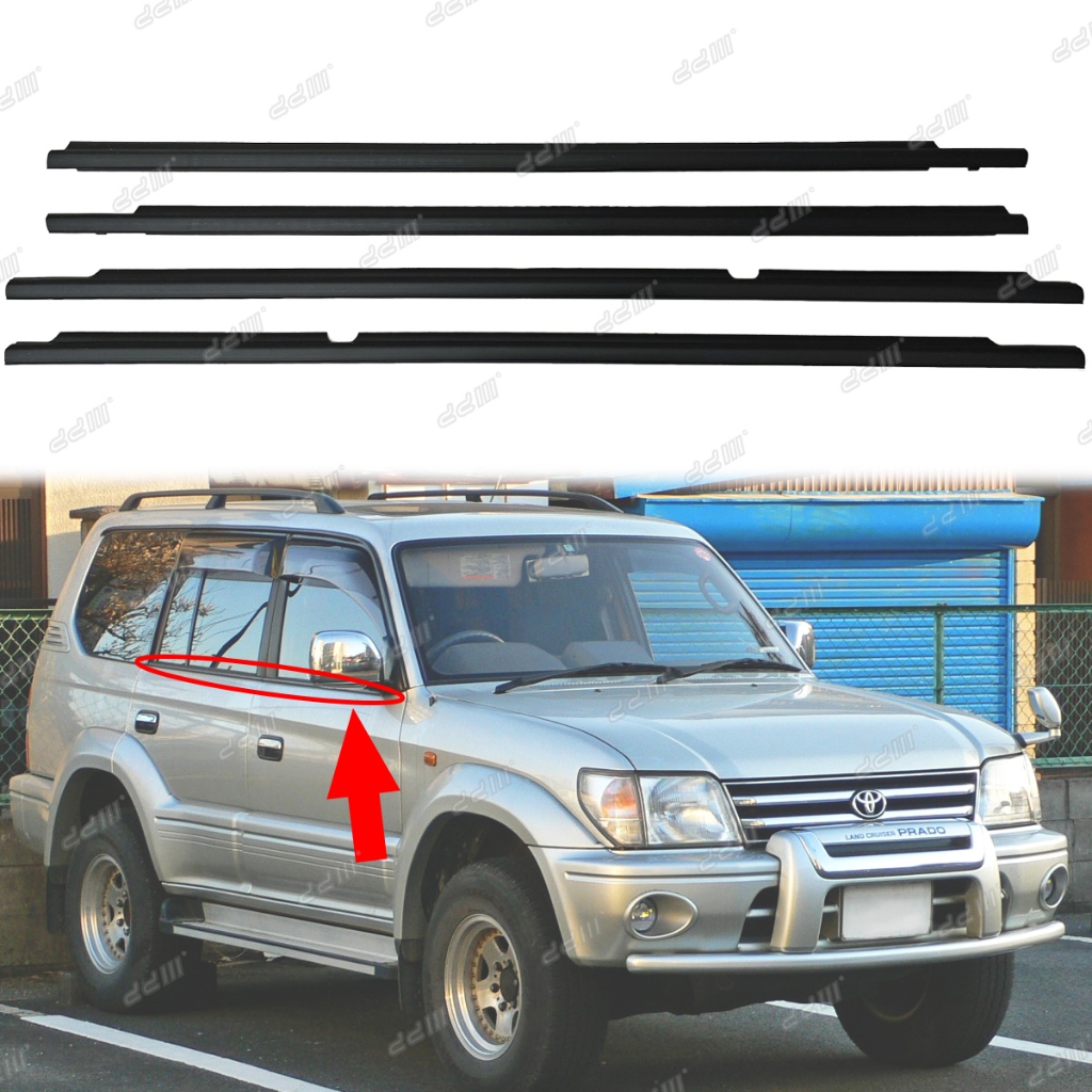 Toyota Landcruiser Prado 90 95 ประตูหน้าต่างประตูซับ Getah Luar Cermin KZJ90 KZJ95 RZJ95