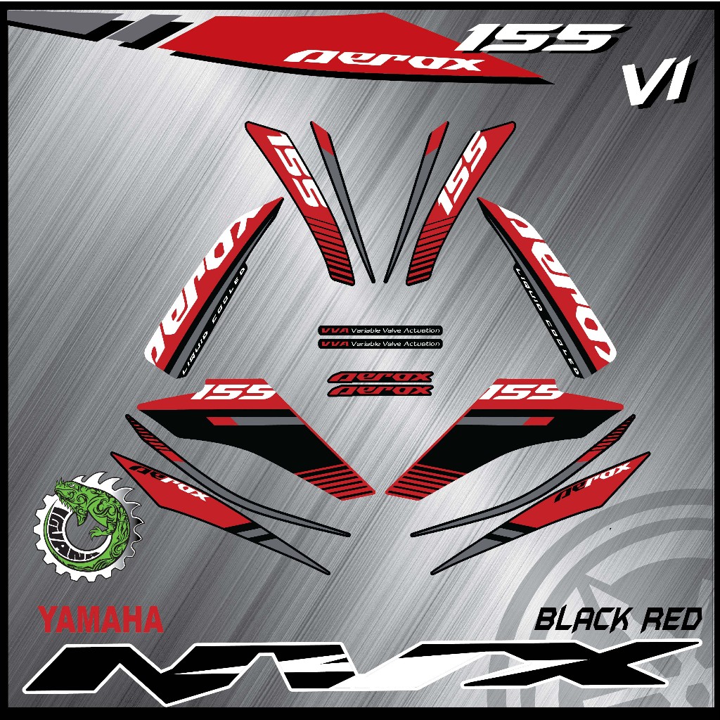 STRIPE MOTOR Yamaha NVX /AEROX V1 AEROX TH 2019 (38) สติ๊กเกอร์ร่างกายลายแบบกําหนดเอง