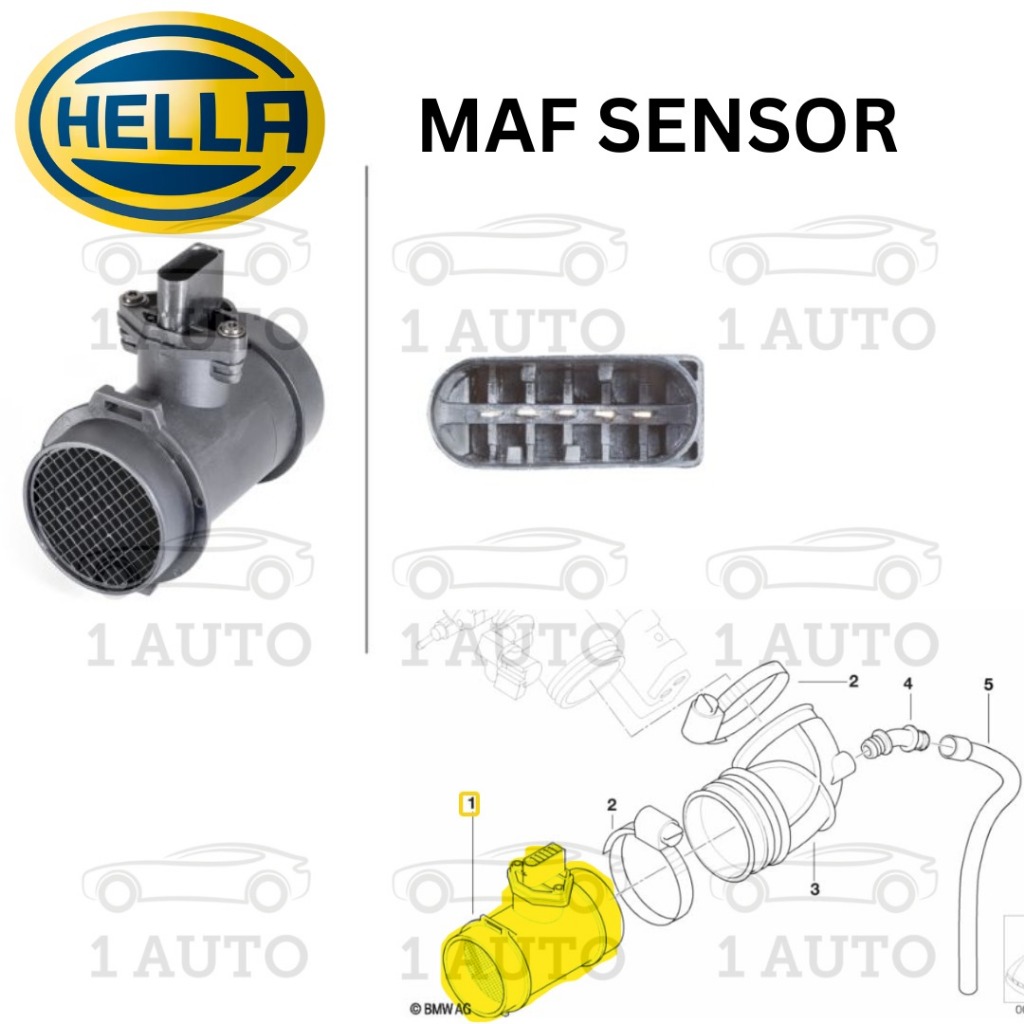 HELLA GERMANY MAF SENSOR BMW E46 318i 1.9 Z3 1.9 M43