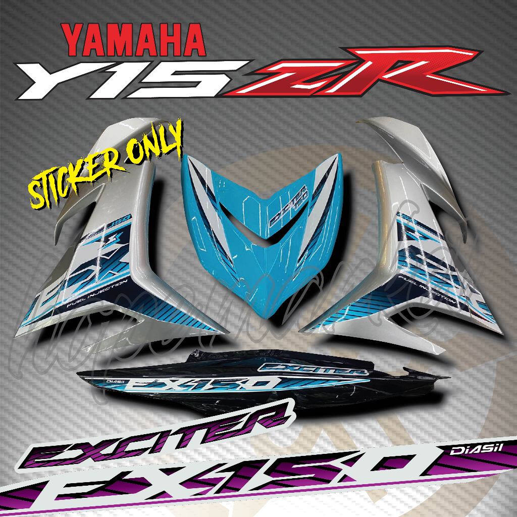 STRIPE MOTOR YAMAHA Y15ZR Y15 EXCITER 150 (3) สติ๊กเกอร์ร่างกายแบบกําหนดเอง