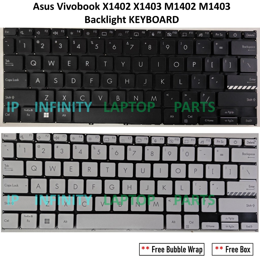 ASUS VIVOBOOK X1402 X1403 X1402Z X1403Z M1402 D1402 M1403 A1404 A1405 ADOL14Z เงินสีดํา Backlight แป