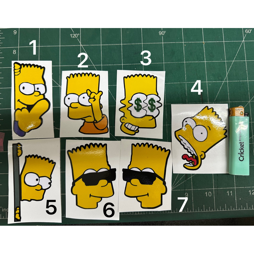 SIMPSON STICKER มอเตอร์สติ๊กเกอร์ FANCY PVC