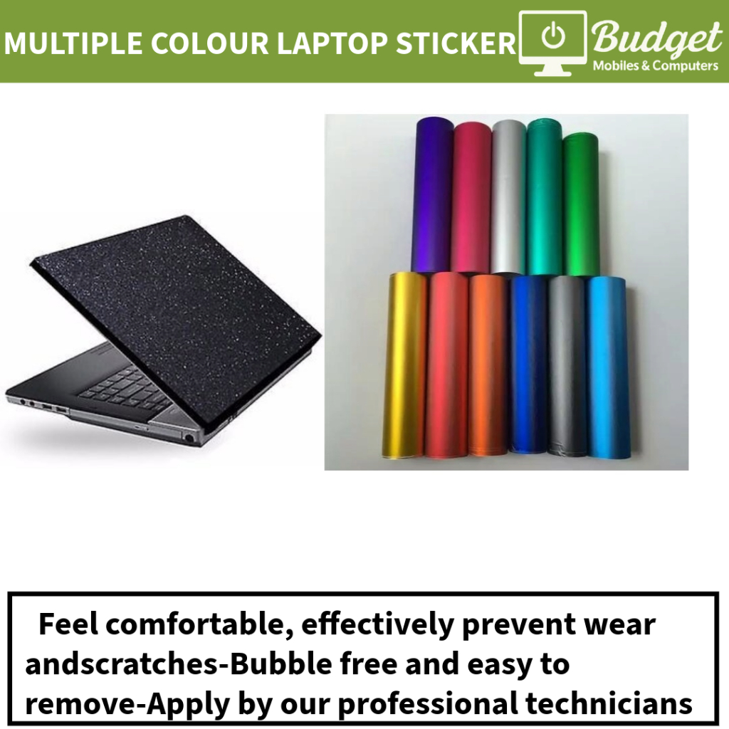 MULTIPLE COLOUR MATERIALS LAPTOP VINYL SKIN STICKER COVER SERVICE - เพิ่มอยู่