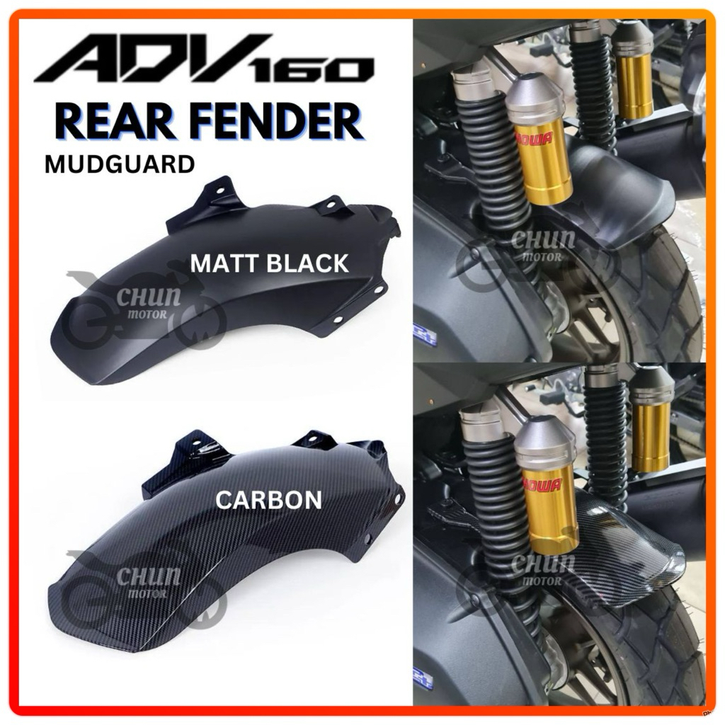 Honda ADV160 ADV 160 บังโคลนหลัง Fender Hugger Splash Mud Guard Belakang ADV160 บังโคลนรถจักรยานยนต์
