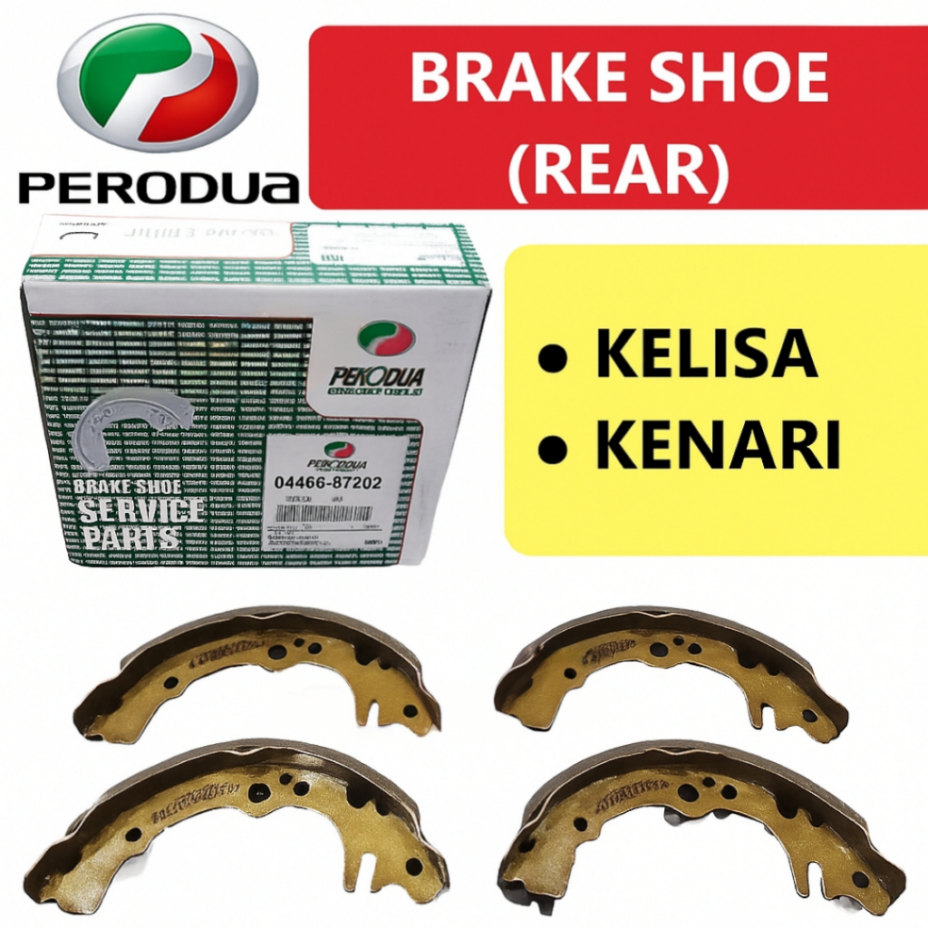 BRAKE SHOE PERODUA KELISA KENARI REAR (04495-97202)