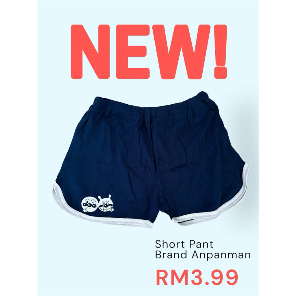 (NEW ITEM BABY & KIDS) [RK001] กางเกงขาสั้น Anpanman Rijek klang