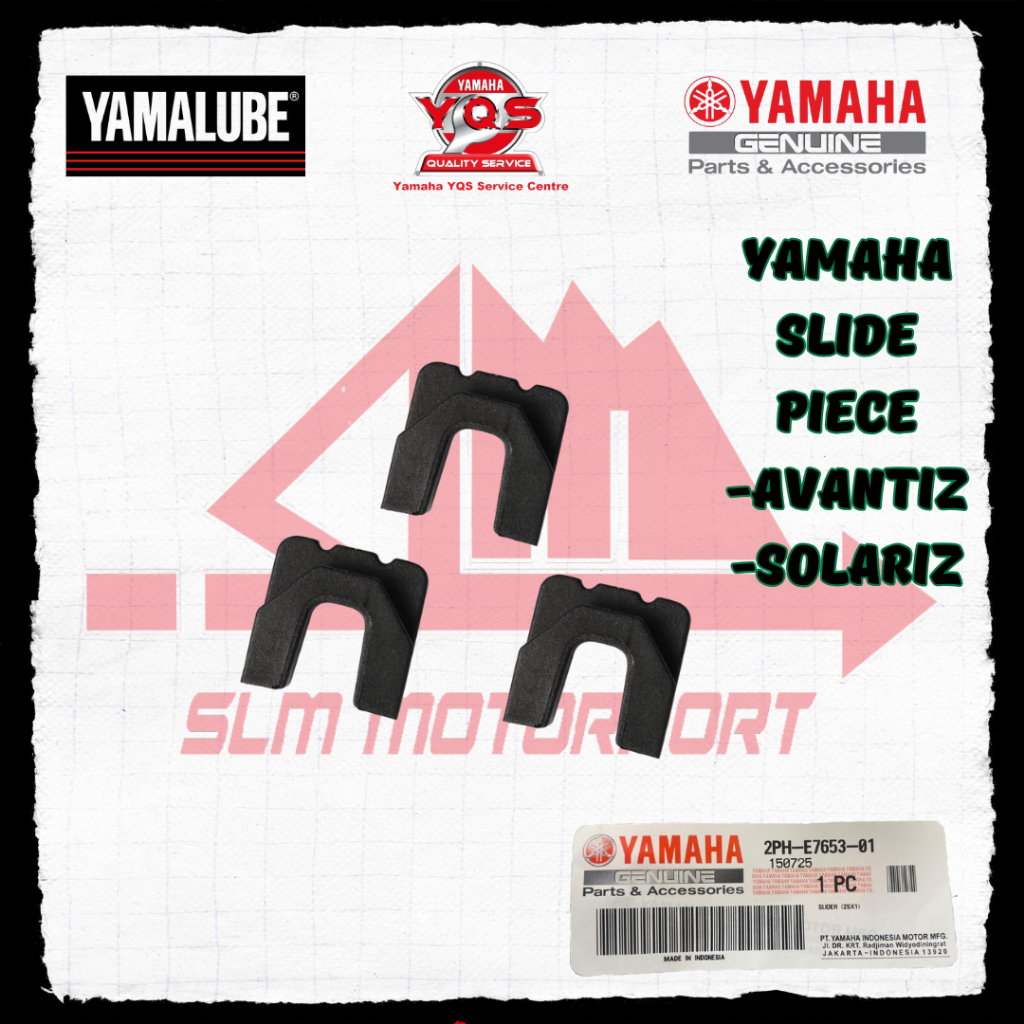 YAMAHA EGO SOLARIZ AVANTIZ SLIDER DAMPER SLIDER PULLEY U CLIP 2PH-E7653-01 (1SET=3PCS)