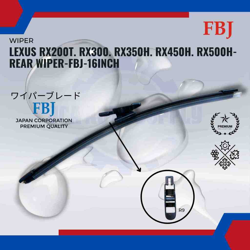 น้ํายาทําความสะอาดกระจกมองหลัง-Lexus RX200T. RX300. RX350H. RX450H. RX500H-ที่ปัดน้ําฝนหลัง-FBJ-16 น