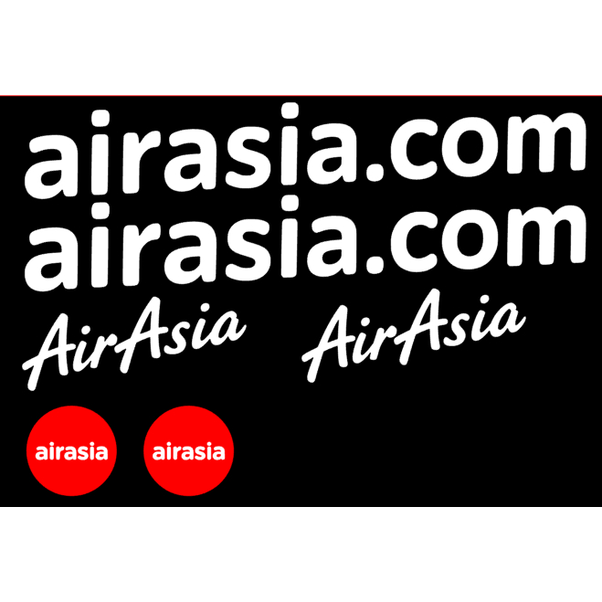 REPLIKA AIRASIA สติ๊กเกอร์ชุดสําหรับ FLIGHT SHIP REPLICA