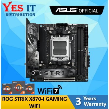 ASUS ROG STRIX X870-I GAMING WIFI AMD AM5 X870 Mini ITX เมนบอร์ด / DDR5 / WIFI 7