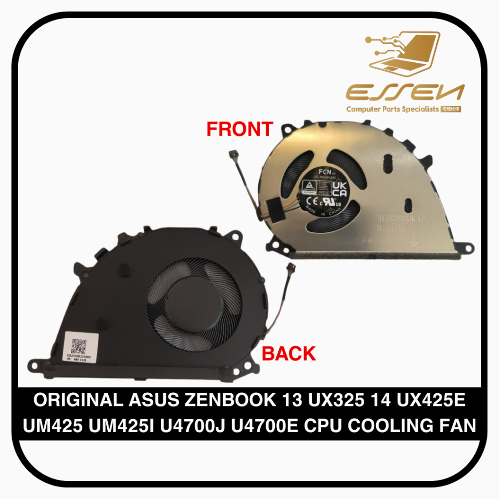 ASUS ZENBOOK 13 UX325 14 UX425E UM425 UM425I U4700J U4700E CPU COOLING FAN