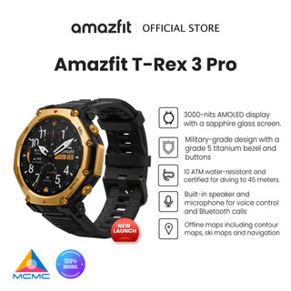 Amazfit T-Rex 3 Pro 48mm Smart Watch with Outdoor Offline Maps, Grade 5 Titanium and Sapphire Glass AMOLED Screen