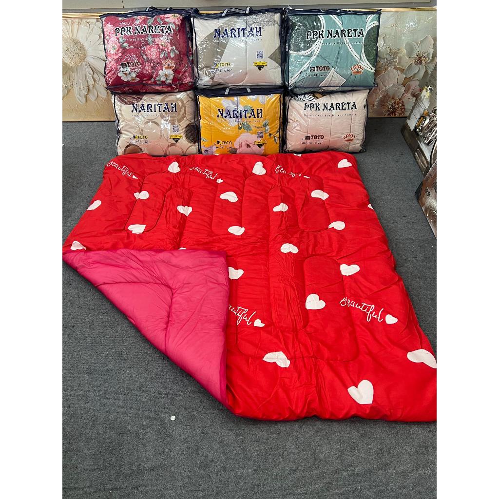 TOTO NARITA BDDING TIALM HAMPARAN LAPIK ALAS TIDUR COTTON TEBAL SAIZ KING