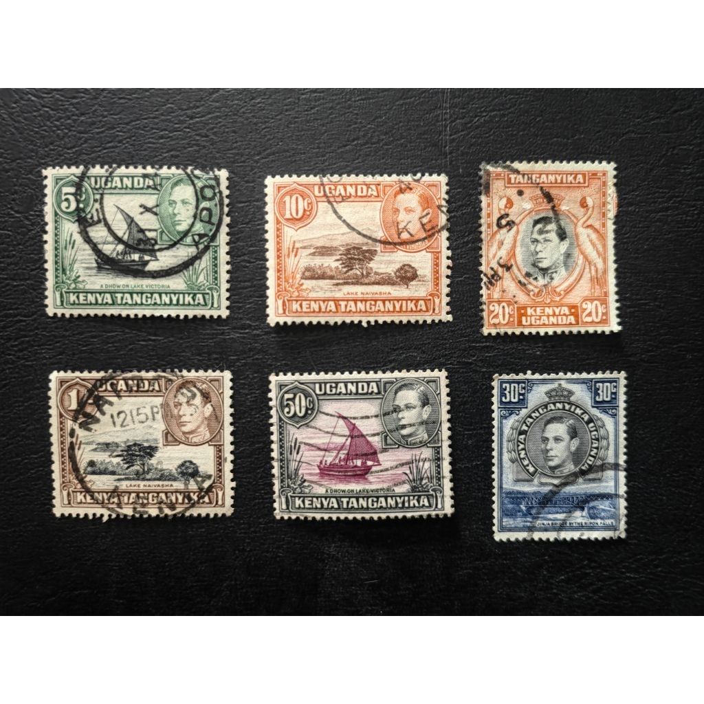 [s67] แสตมป์ Uganda kenya 6 ชิ้น