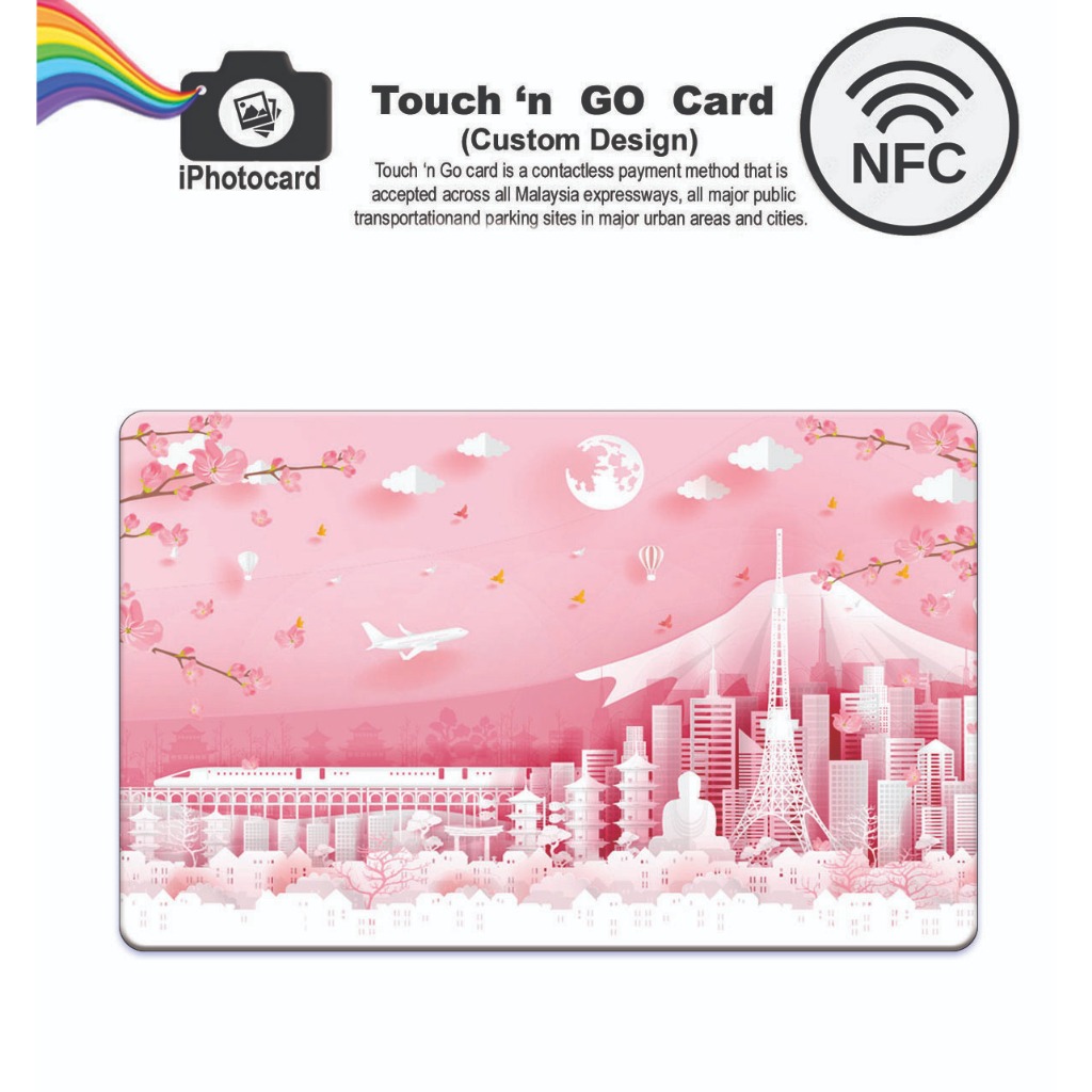 บริการการพิมพ์ UV Touch N Go Card /การ์ดสมาชิก Sakura Custom Design NFC TNG Card Touch and Go Card ก
