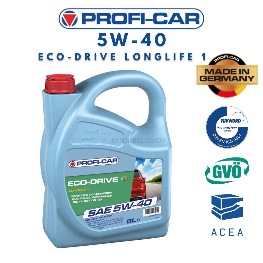 🇩🇪PROFI-CAR 5W-40 Eco Drive Long life 01 SN C3 น้ํามันเครื่อง - 5L