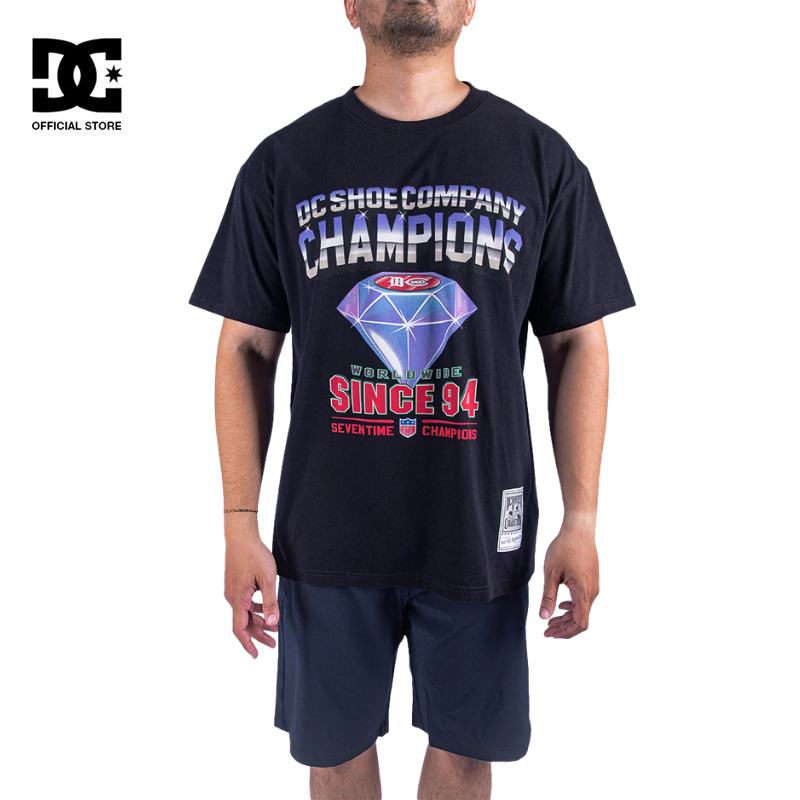 DC Shoes Men Home Run T-Shirt ID - สีดํา
