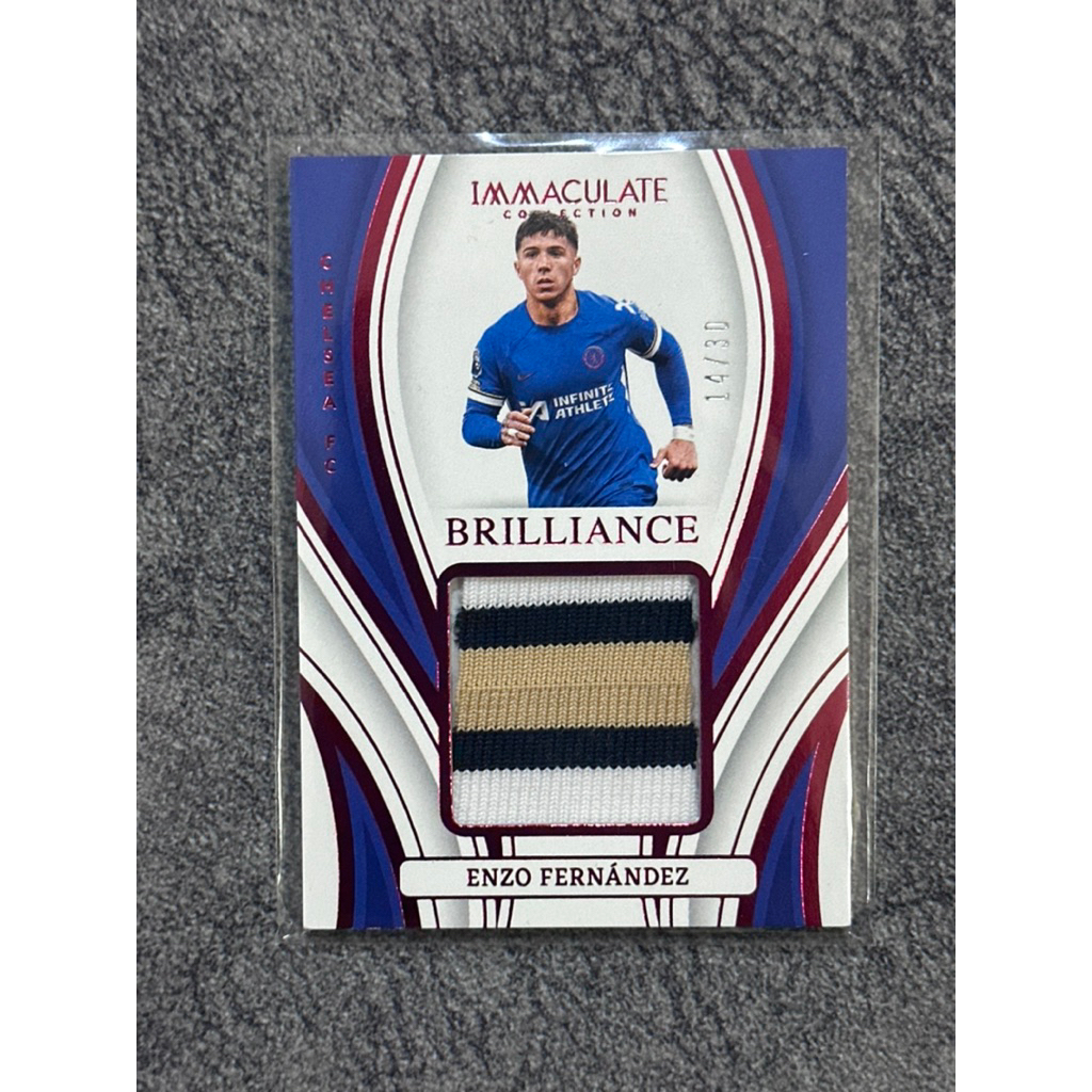 2023-24 Panini Immaculate Enzo Fernandez /30 Patch Relic Chelsea FC
