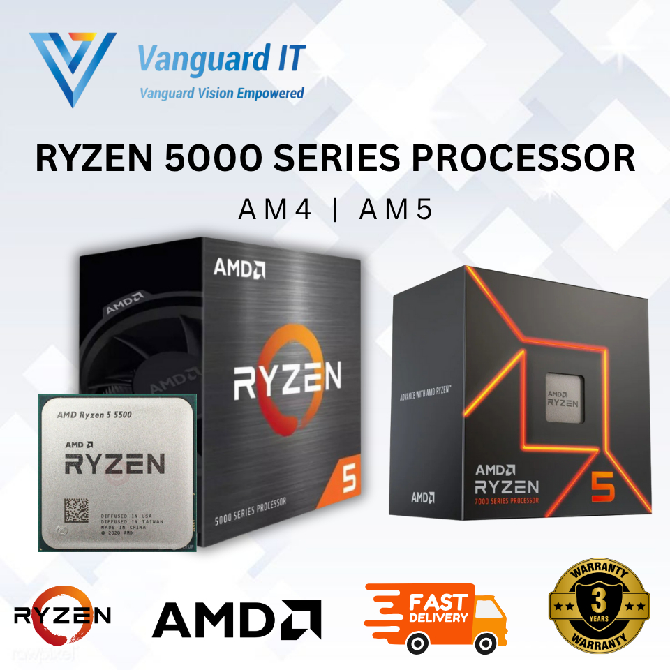 AMD RYZEN AM4 PROCESSOR 5000 SERIES RYZEN 5 5500 / 5600 / 5600X / 5600GT / RYZEN 7 5700X