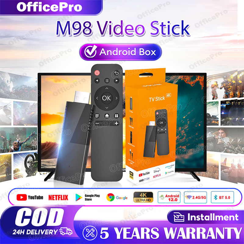 TV Stick 4K Android LED TV Turns Android TV Into Smart TV 2.4G&5G M98 VIDEO STICK
