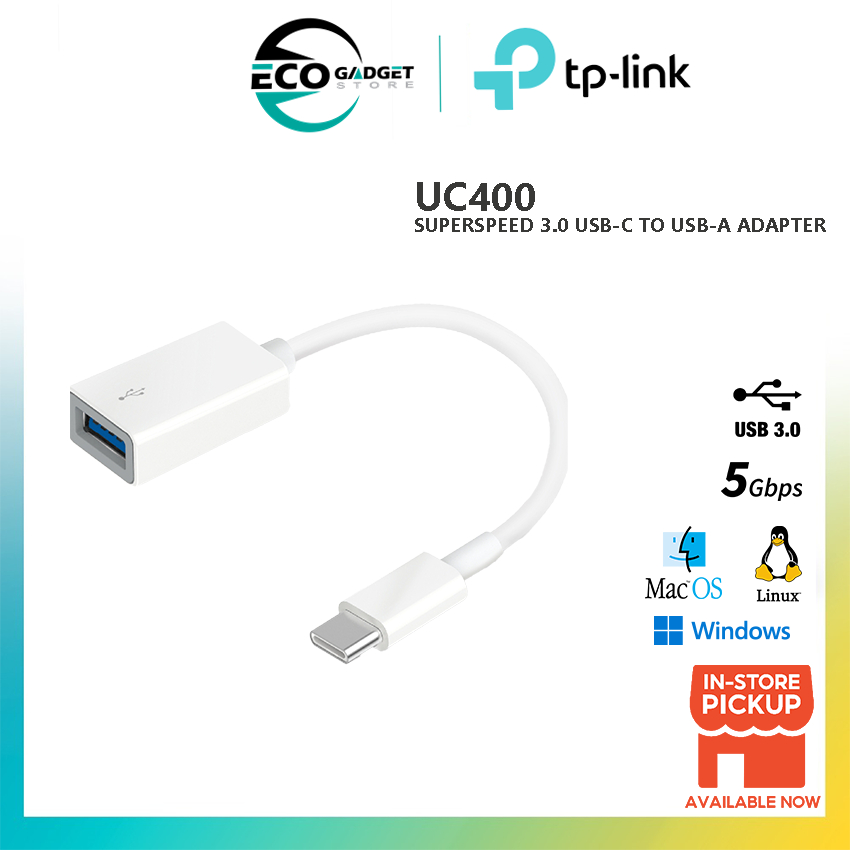 TP-Linkl UC400 SuperSpeed 3.0 อะแดปเตอร์ USB-C เป็น USB-A USB 3.0