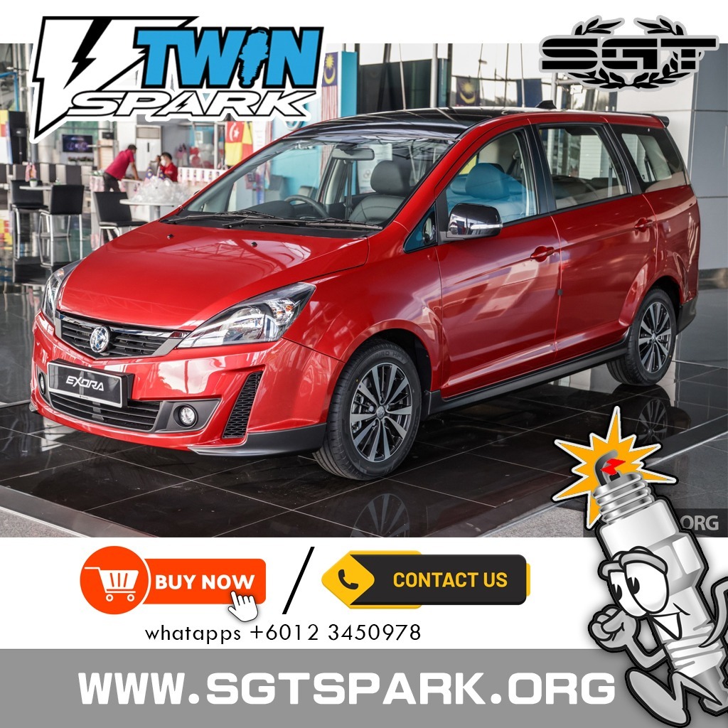 SGT VTWIN LKAR7EY 0.7 PROTON EXORA TURBO PREVE TURBO SUPRIMA S SGT VTWIN SPARK PLUG 4 ชิ้น