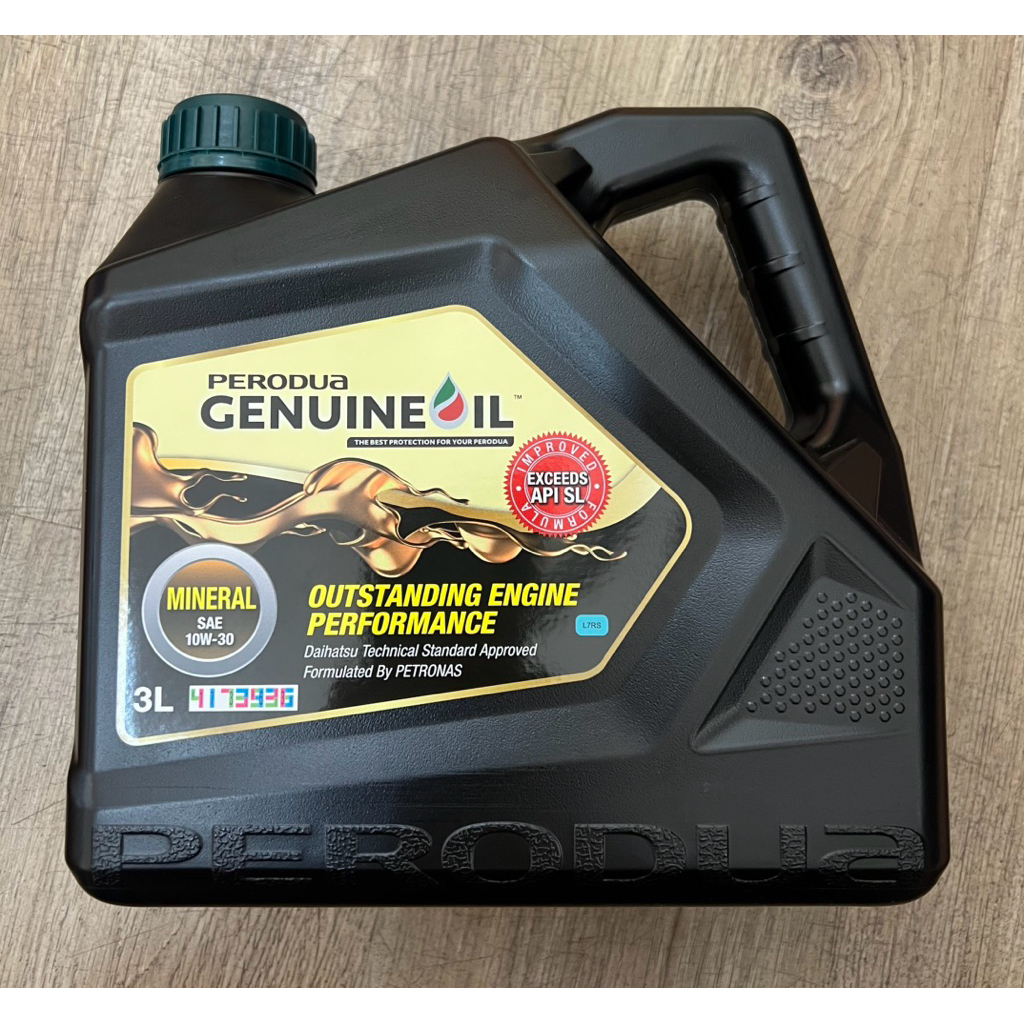 Perodua Oil Mineral SAE 10W-30 10W30 3L น้ํามันเครื่อง API SL ** เฉพาะใน Sarawak **