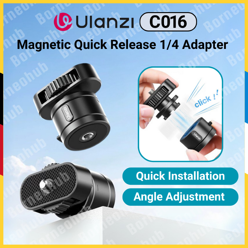 C016 Ulanzi Go Quick II Quick Release ขาตั้งกล้องอะแดปเตอร์ ulanzi ขาตั้งกล้องเมาท์แม่เหล็ก สกรูเกลียว