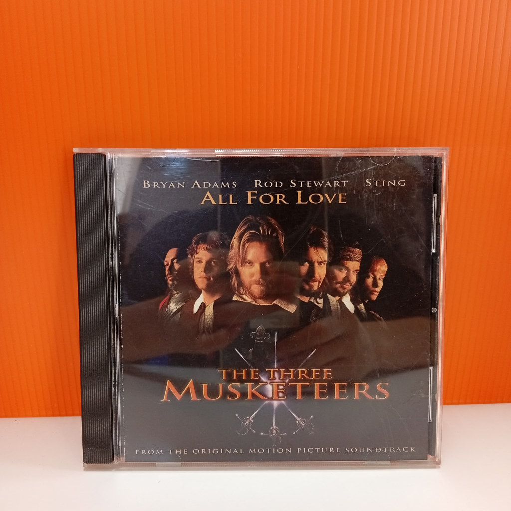 K17-37 CD TERPAKAI [ BRYAN ADAMS & ROD STEWART & STING - ALL FOR LOVE ] USED CD K17-37