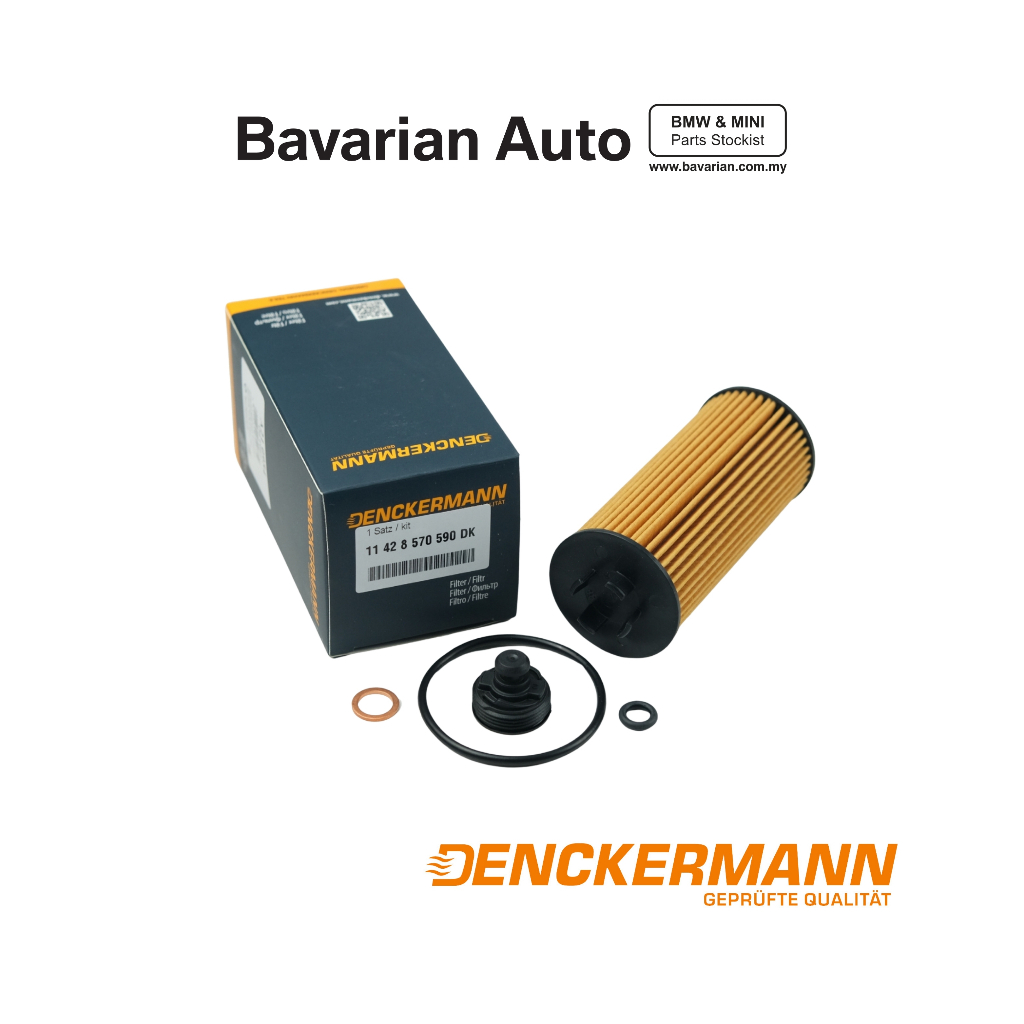 ชุดองค์ประกอบกรองน้ํามัน Denckermann BMW/MINI F74/I12/I15/F48/F54/F56/F60 11428570590