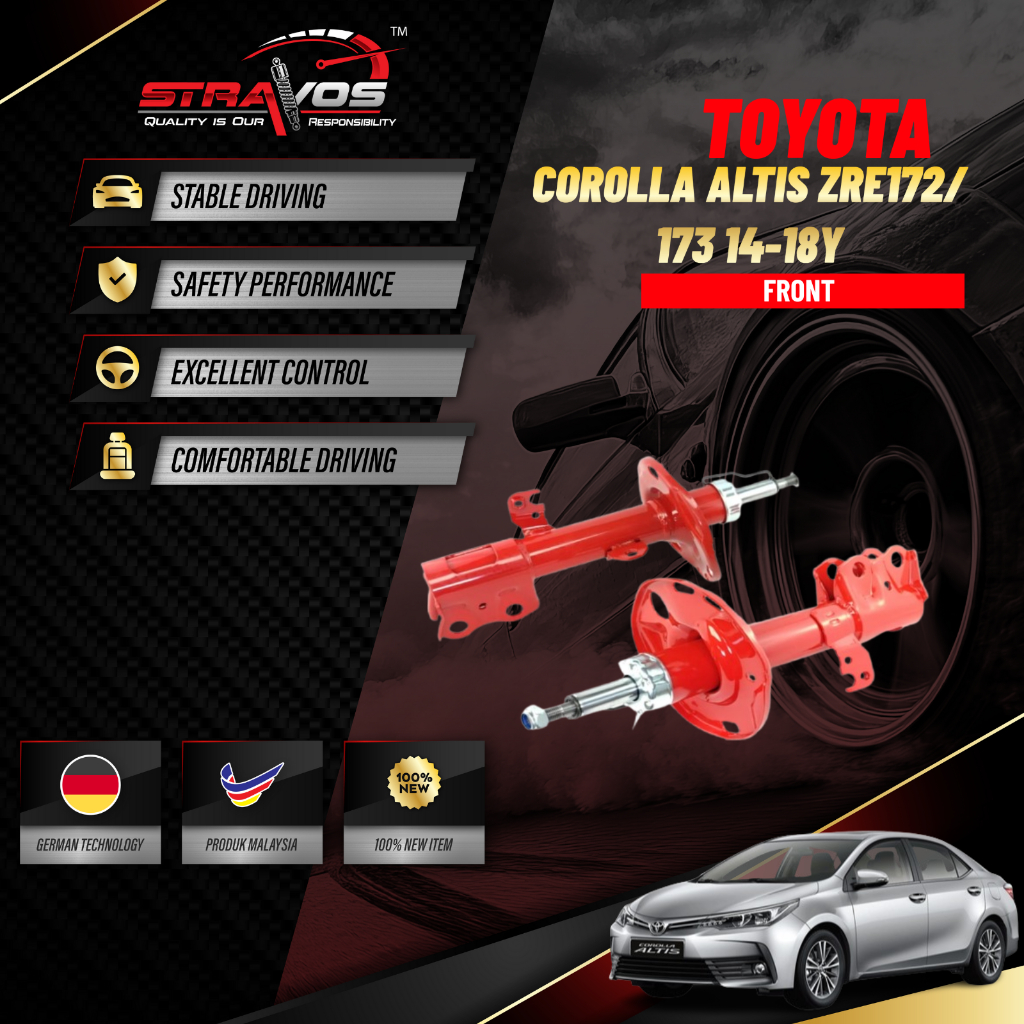 Toyota Corolla Altis ZRE172 ZRE173 1.8 14-18Y โช้คอัพ Heavy Duty โช้คอัพรถยนต์ Eksomeber แก๊ส