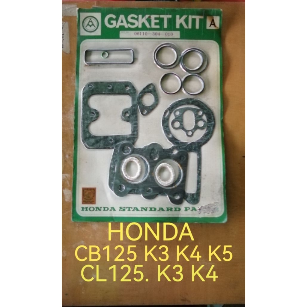 HONDA CB125 K3 K4 K5 CL125 K3. K4 NOS JAPAN TOP SET GASKET
