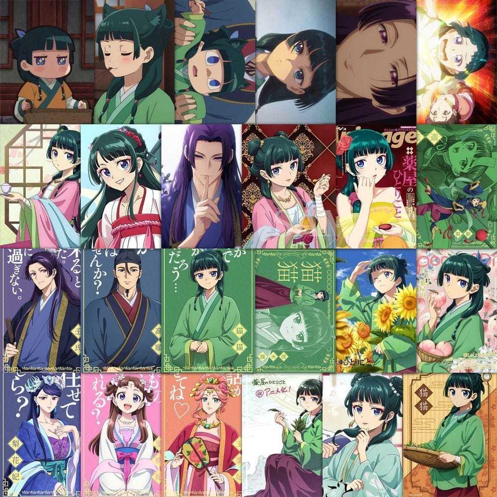 63 ชิ้น A Apothecary Diaries Pelekat อะนิเมะผสมสติกเกอร์ชุดอะนิเมะ Pelekat สติกเกอร์ป้าย Maomao
