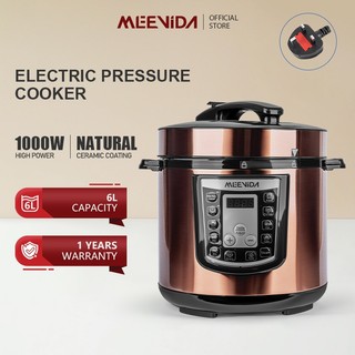 MEEVIDA 12 In 1 Electric Digital Pressure Cooker Non-stick Ceramic Coated Aluminum Multi-Functional Panel
