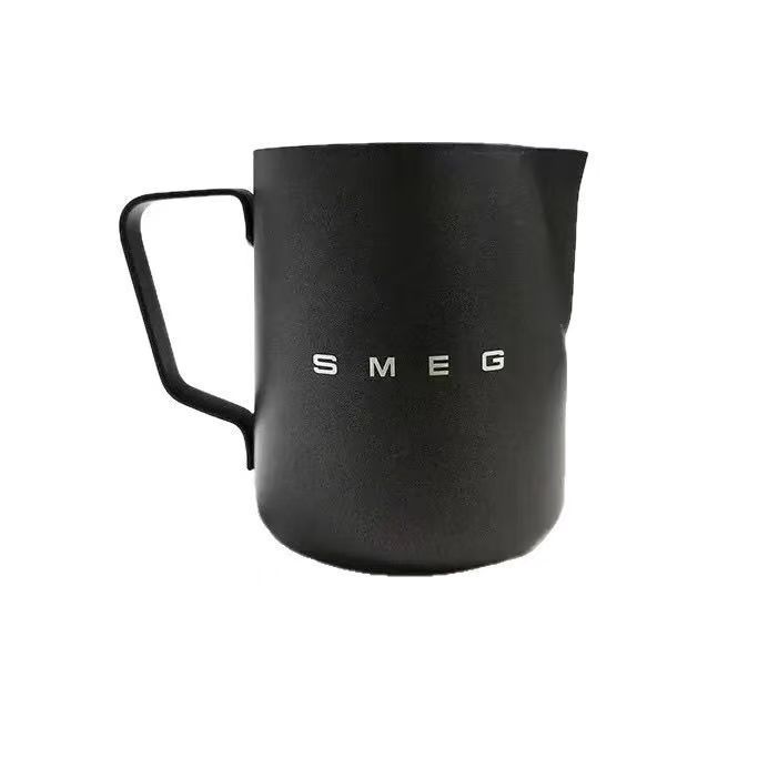 SMEG 350ML กาแฟ Latte Art ถ้วยสแตนเลส Latte Art Pitcher นม Frothing Cup เหยือกกาแฟ