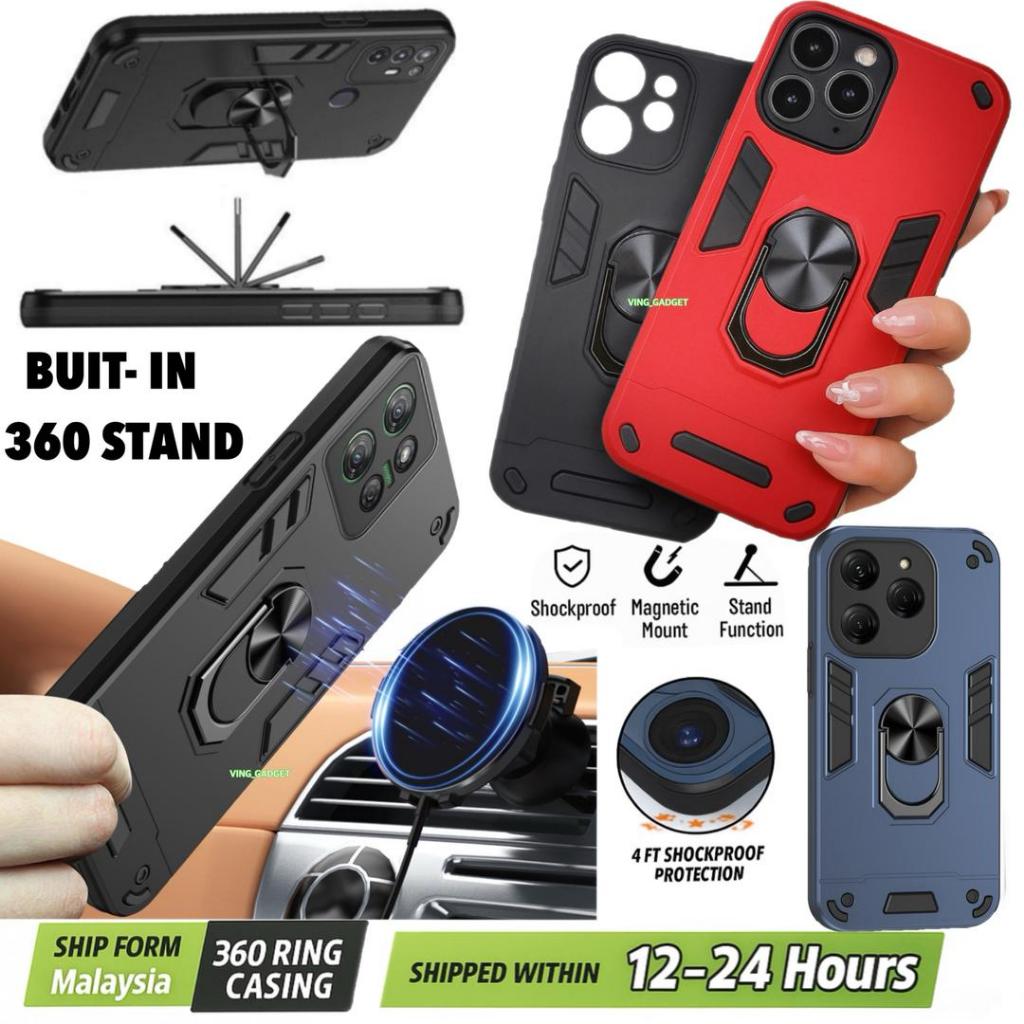 HONOR X6C /X6B /X6A /X6 CREATIVE 360 RING ANTI-SHOCKPROOF CASE