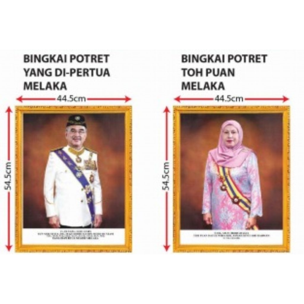 YDP & Toh Puan Melaka Portrait Frame(L)