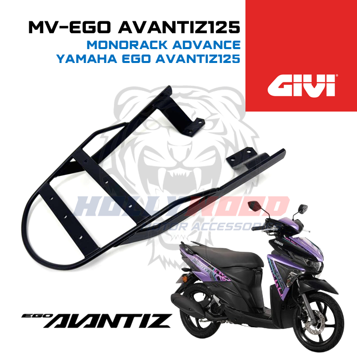 GIVI MARTRACK YAMAHA EGO AVANTIZ + กล่อง GIVI TANKER ABS TOP BOX