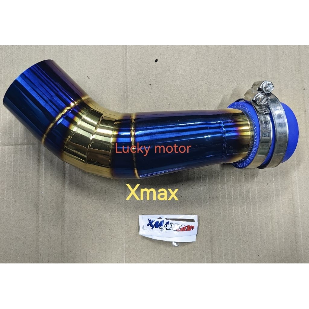 XMAX XMAX250 XMAX300 ท่อร่วมไอดีกล่องอากาศสแตนเลสคันเร่งท่อ Xmax